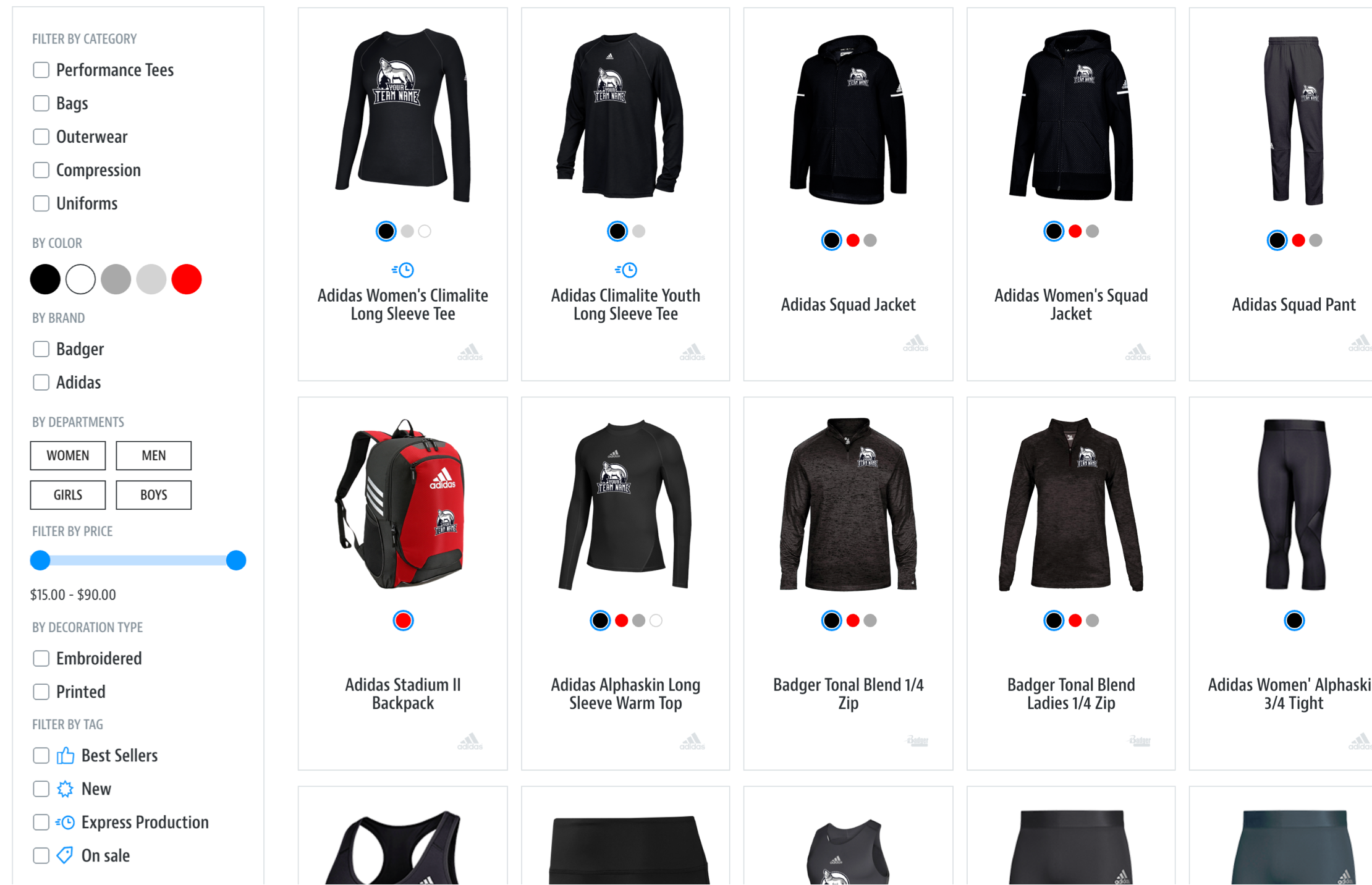 Order Custom Uniforms Online for Your Team SquadLocker